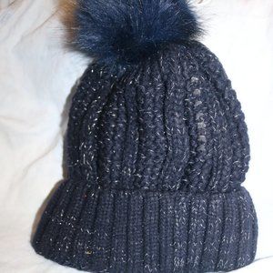 Beanie , Knit Cap with fuzzy inside